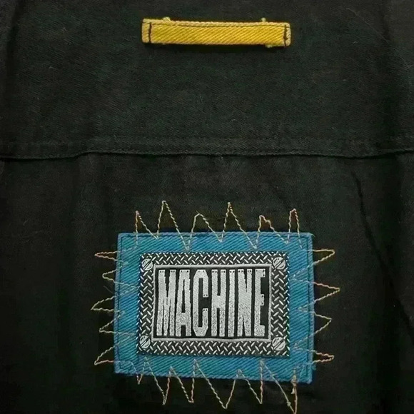 Vintage 90’s Machine Colorblock 💯 cotton shirt - Picture 3 of 4